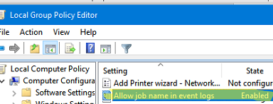 GPO: Allow job name in event logs