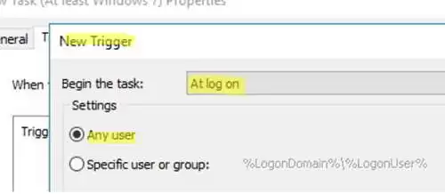 run powershell script at user logon