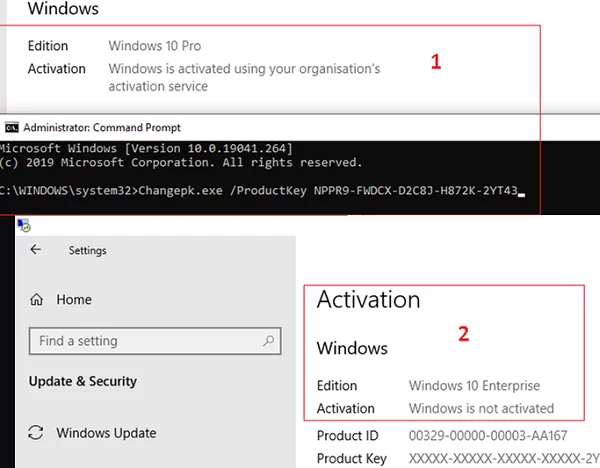 Upgrade Windows 10 Pro to Windows 10 Enterprise