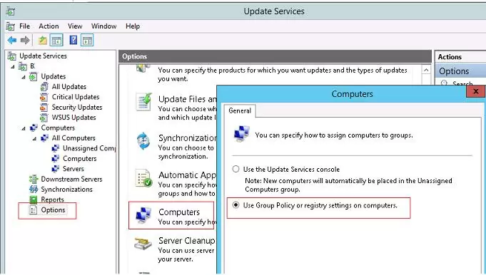 wsus gpo client side targeting